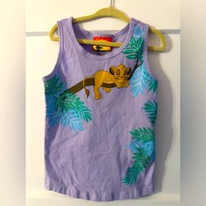 Brand New Without Tags Lion King Simba Girls Tank Top Size 3